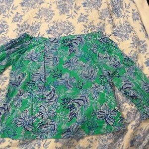 Lily Pulitzer off the Shoulders Top
